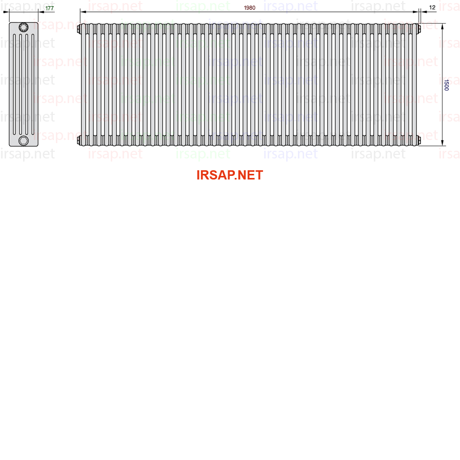 Радиатор IRSAP Tesi 51500/44 T22 CL 01